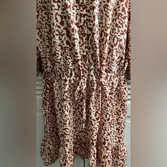 CAbi Sienna animal print ruffle hem dress - Picture 11 of 14